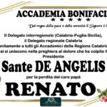Accademia Bonifaciana - Addio a Renato De Angelis